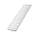 Решетка желоба защитная (0,6 м.п) ТН ПВХ, белая D125мм