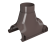 Воронка желоба ТН ПВХ МАКСИ, коричневый D125мм