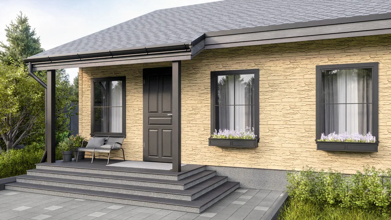 Фасадные панели ТН Оптима Камень, цвет Песочный