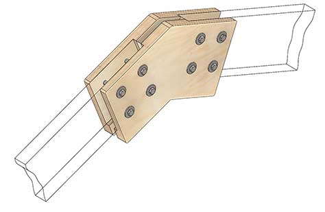 Коннекторы для сборки каркасного дома с фронтонами FINHA W200F