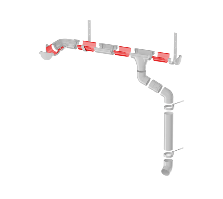 Желоб водосточный ТН ПВХ серый D125мм (3 м) купить в Минске