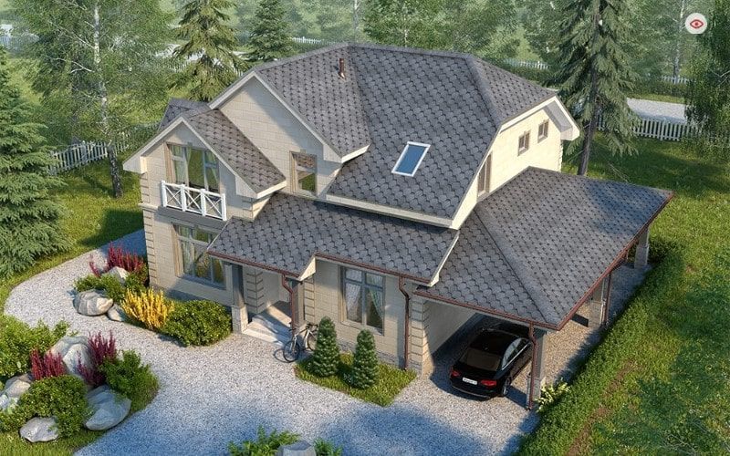 Шинглас Финская Соната Серый