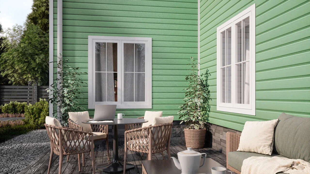 Сайдинг ТЕХНОНИКОЛЬ Оптима Корабельный брус, цвет Мелисса 3м