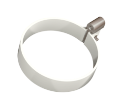Хомут трубы ТН ПВХ МАКСИ, белый D100мм