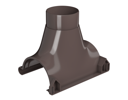 Воронка желоба ТН ПВХ МАКСИ, коричневый D125мм