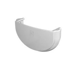 Заглушка желоб ТН ПВХ ОПТИМА, белый D120мм