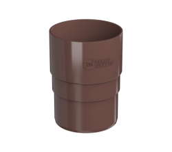 Муфта трубы ТН ПВХ, коричневая D82мм