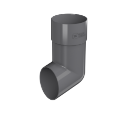 Слив трубы ТН ПВХ, серый D82мм