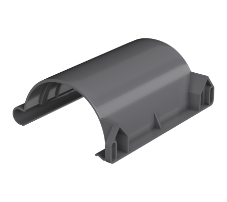 Соединитель желоба ТН ПВХ МАКСИ, графитово-серый D152мм