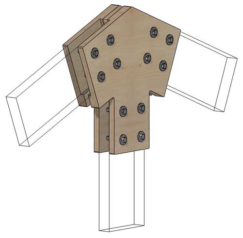 Коннекторы для сборки барнхауса FINHA M200