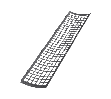 Решетка желоба защитная (0,6 м.п) ТН ПВХ, серая D125мм