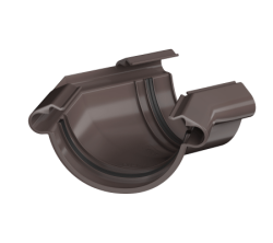 Угол желоба 135 ТН ПВХ МАКСИ, коричневый D152мм