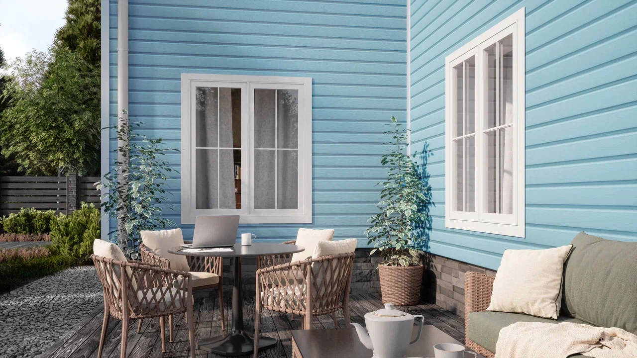 Сайдинг ТЕХНОНИКОЛЬ Оптима Корабельный брус, цвет Гортензия 3м