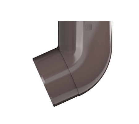 Колено трубы 67 ТН ПВХ МАКСИ, коричневый D100мм