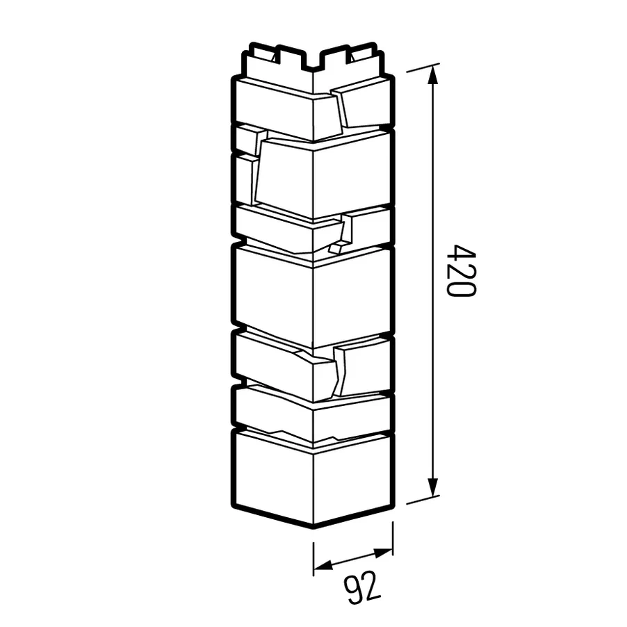 Угол наружный Технониколь Камень цвет Лигурия