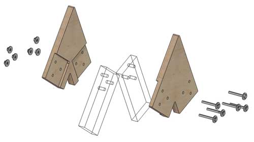 Коннекторы для сборки барнхауса FINHA  A150