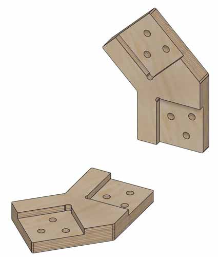 Коннекторы для сборки барнхауса FINHA V100