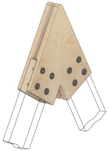 Коннекторы для сборки барнхауса FINHA A200