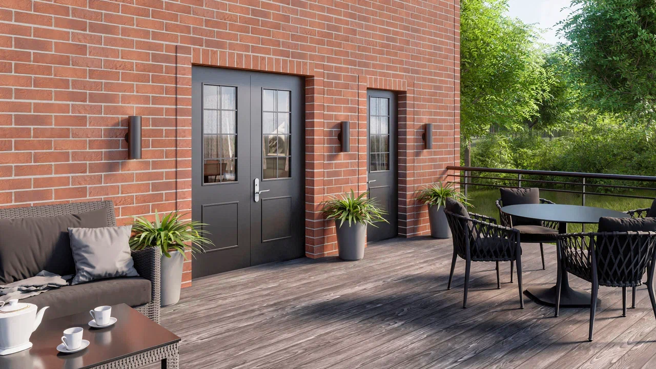 Фасадные панели ТН Кирпич, цвет Бристоль