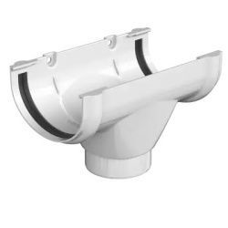 Воронка желоба ТН ПВХ ОПТИМА, белый D120мм