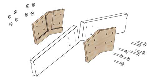 Коннекторы для сборки барнхауса FINHA W200LF
