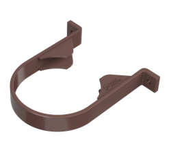 Хомут трубы ТН ПВХ, коричневый D82мм
