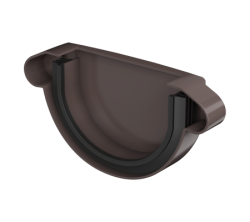 Заглушка желоба ТН ПВХ МАКСИ, коричневый D152мм