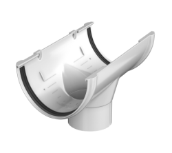 Воронка желоба ТН ПВХ, белый D125мм