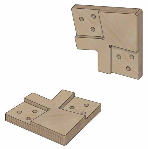 Коннекторы для сборки барнхауса FINHA P100L