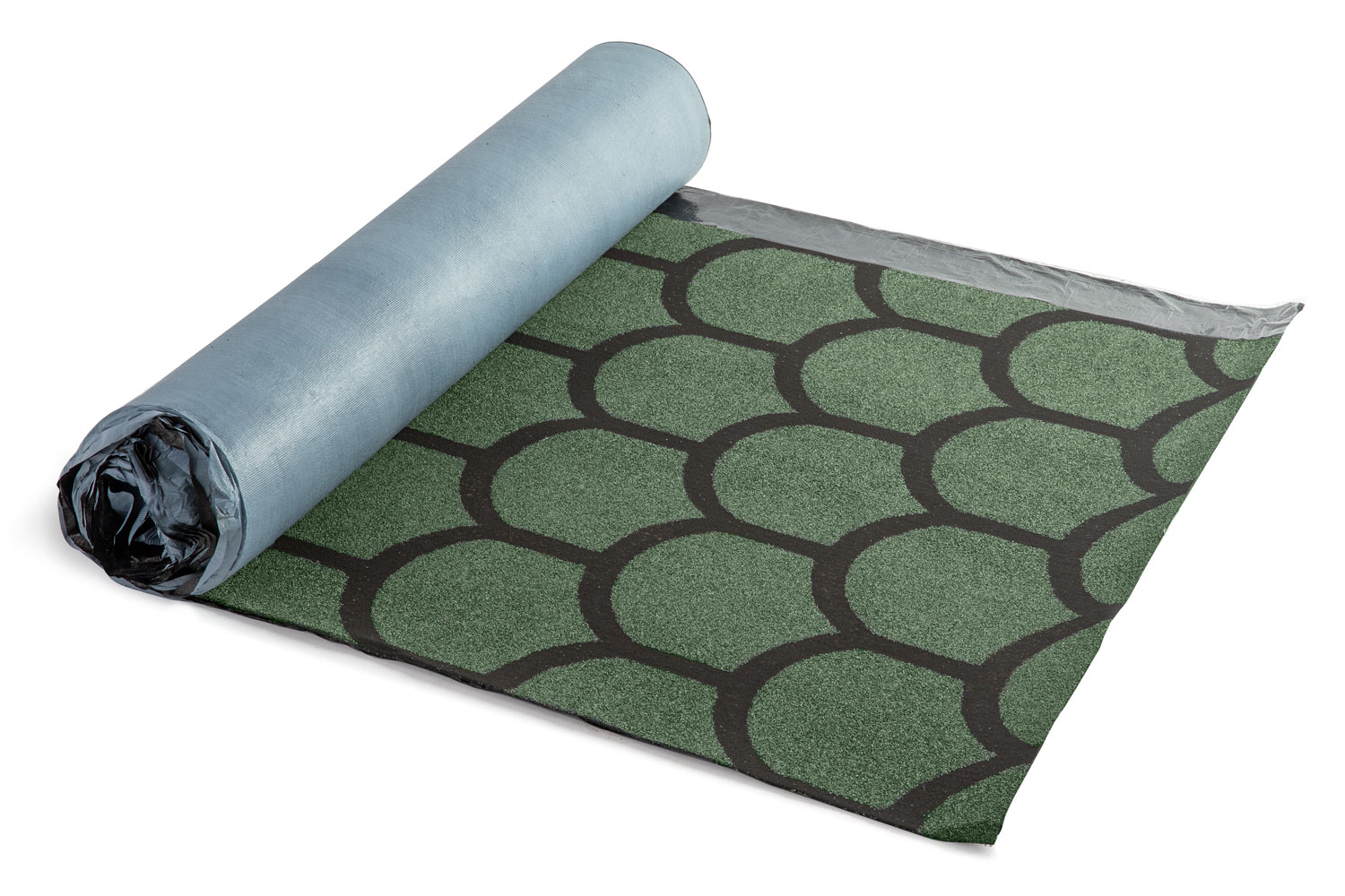 Рулонная черепица Технониколь Бобровый хвост Зеленый 8х1м