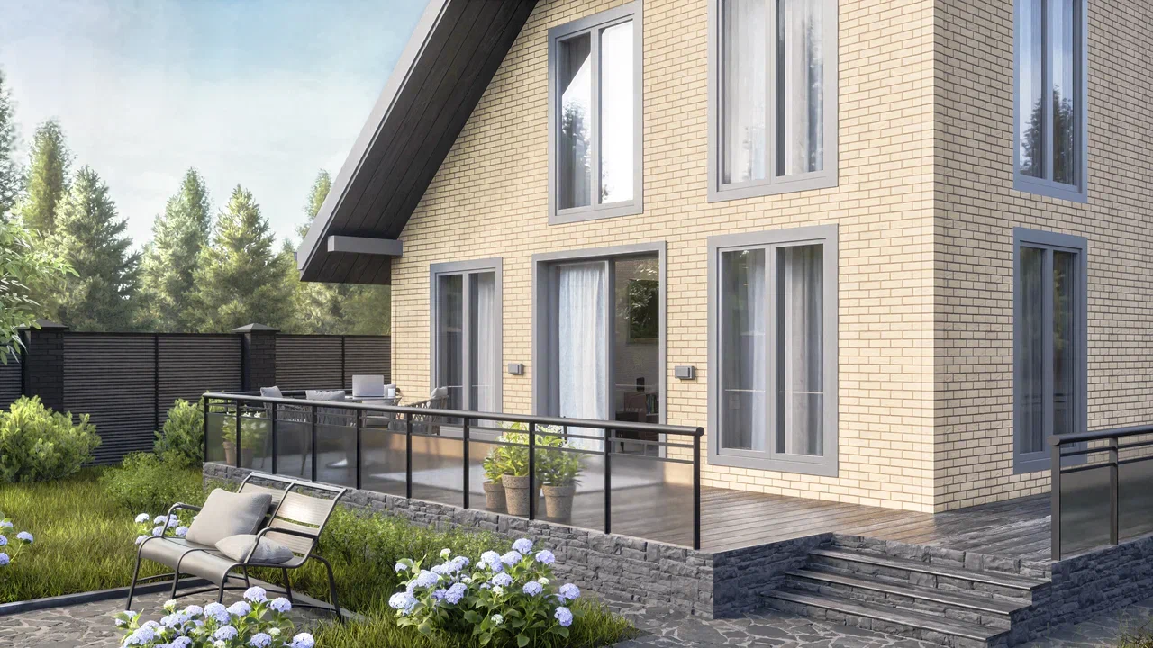 Фасадные панели ТН Оптима Кирпич, цвет Песочный