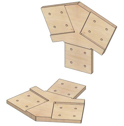 Коннекторы для сборки барнхауса FINHA M200F