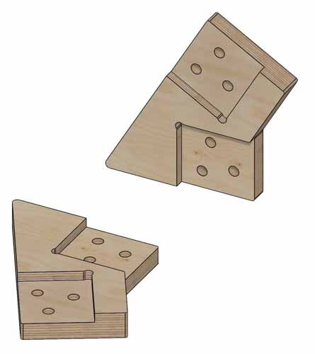 Коннекторы для сборки A-Frame FINHA  A100