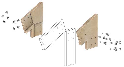 Коннекторы для сборки барнхауса FINHA P200