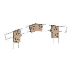 Коннекторы для сборки навеса FINHA  W150LF