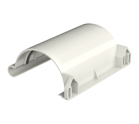 Соединитель желоба ТН ПВХ МАКСИ, белый D152мм