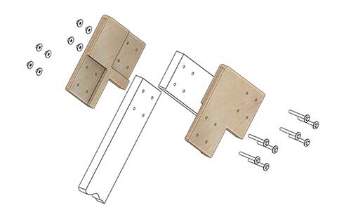 Коннекторы для сборки барнхауса FINHA V200