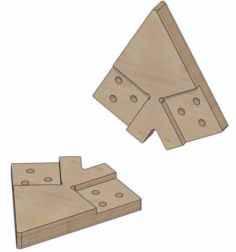 Коннекторы для сборки A-Frame FINHA  A100