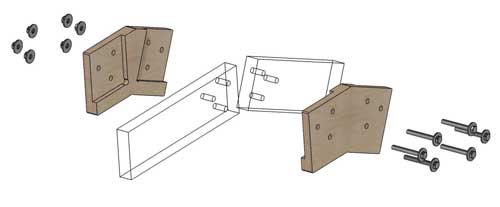 Коннекторы для сборки барнхауса FINHA W150L