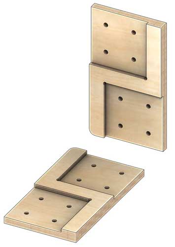 Коннекторы для сборки каркасного дома с фронтонами FINHA T200LF