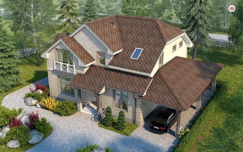 Шинглас Финская Соната Коричневый