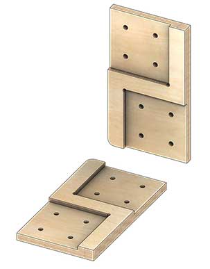 Коннекторы для сборки барнхауса FINHA W200