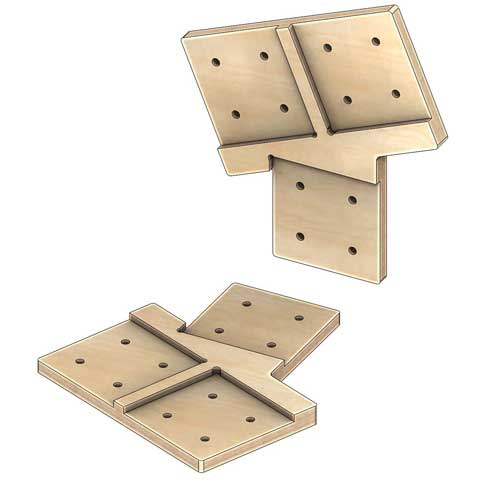 Коннекторы для сборки барнхауса FINHA T200