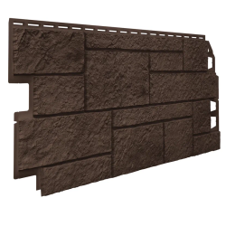Фасадные панели ТН Оптима Песчаник, цвет Темно-коричневый