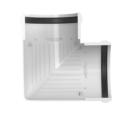 Угол желоба 90 ТН ПВХ, белый D125мм