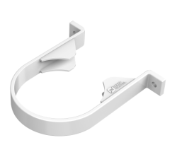 Хомут трубы ТН ПВХ, белый D82мм