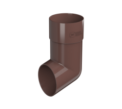 Слив трубы ТН ПВХ, коричневый D82мм