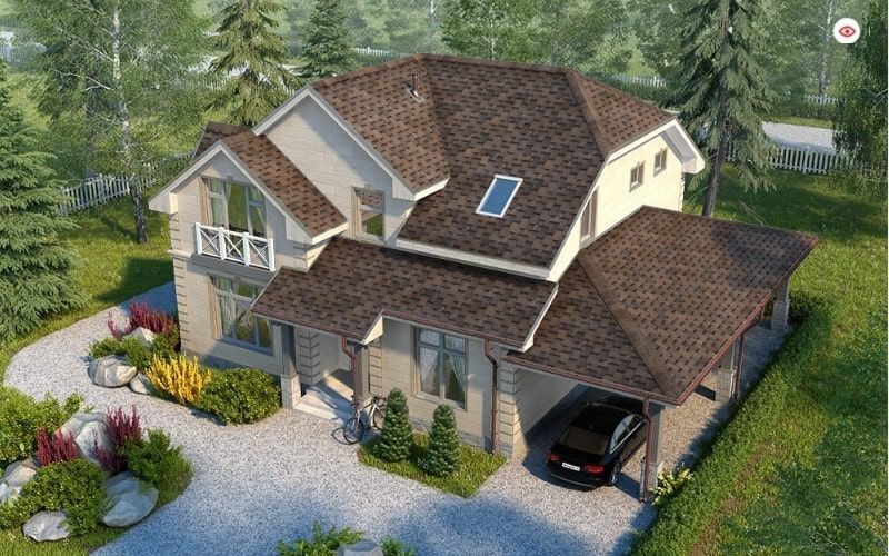 Шинглас Финская Аккорд Коричневый