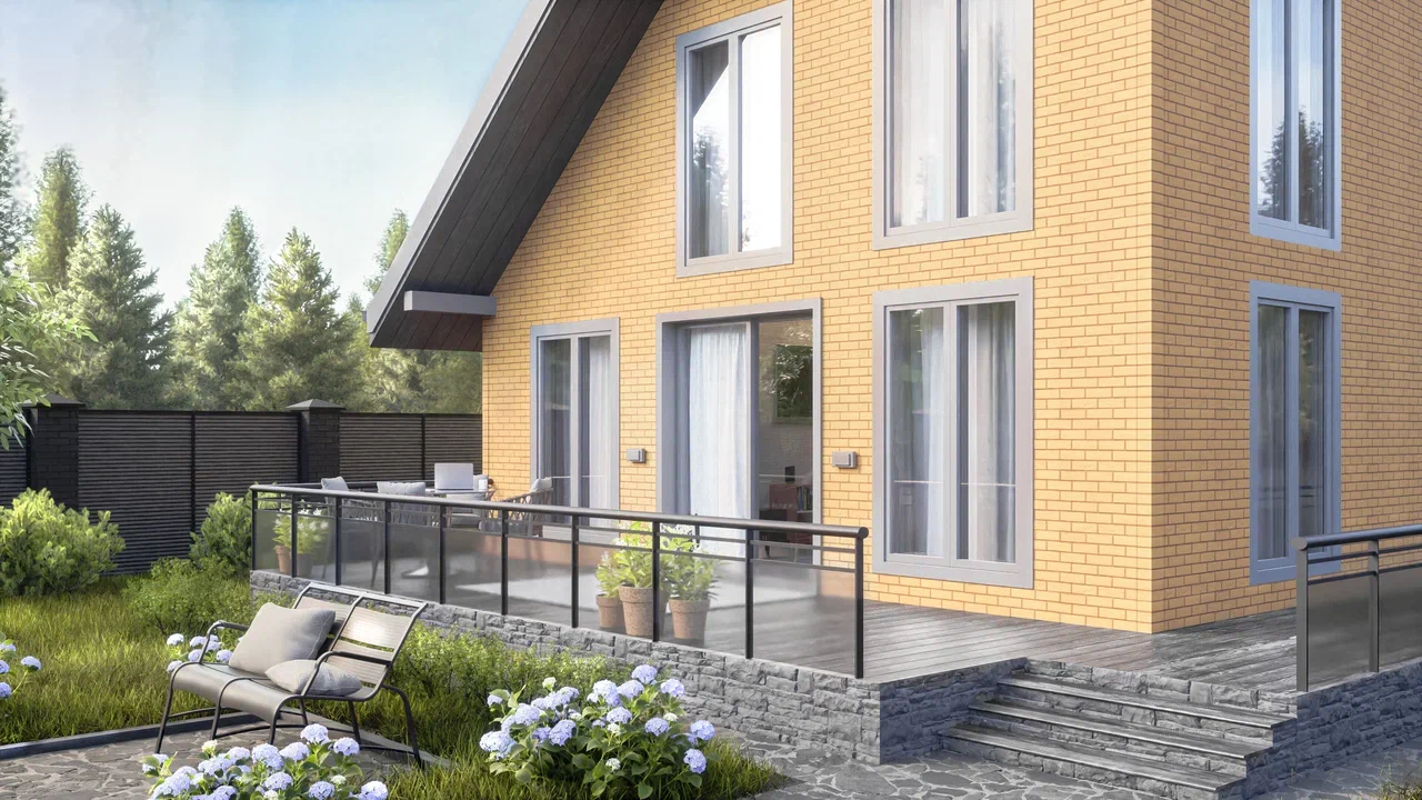 Фасадные панели ТН Оптима Кирпич, цвет Бежевый