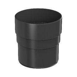 Муфта трубы ТН ПВХ ОПТИМА, черная D80мм